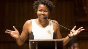 Senior Erin Drake welcomes the newest undergraduates.