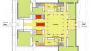 Level 1 - View <a href="http://harvardmagazine.com/sites/default/files/img/article/0913/Level1sm.jpg">larger floor plan</a>