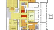 Lower Level - View <a href="http://harvardmagazine.com/sites/default/files/img/article/0913/LowerLevelsm.jpg">larger floor plan</a>