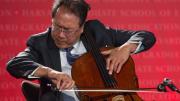 Yo-Yo Ma ’76, D.Mus. ’91, performed with his group, the Silk Road Project.