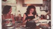 Undated snapshot of Marilyn Pappas and Jill Slosburg-Ackerman as younger women cooking together.