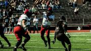 Harvard quarterback Charlie Dean enjoying a day with no sacks and 20 or 29 passing