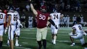 Sophomore tackle Thor Griffith leading the defense with nine tackles.