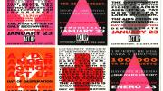 A sheet of stickers from the ACT UP Day of Desperation, January 23, 1991