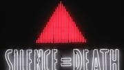 The iconic <i>Silence=Death</i> neon sign, 1987, by the Silence=Death Project, appropriated (and inverted) the pink triangle used by Nazis to identify known homosexuals; the message, in poster form, preceded the formation of ACT UP. This is a copy of the original from the collection of the New Museum, New York.