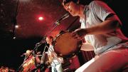 La Tuza in concert, with David Wax in the middle
