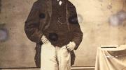 James wearing sunglasses in Brazil, 1865, after suffering a mild form of smallpox on an expedition with Louis Agassiz
