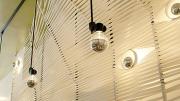 Cotton straps at Yak & Yeti create a unique wall and ceiling.