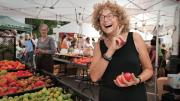 Corky White relies on her local farmers’ market in Somerville, Massachusetts, for the foods she cooks, pickles, and preserves.
