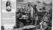 Photograph courtesy of the Sarah Campbell Blaffer Foundation, Houston. Hans Collaert the Younger, after Stradanus (Jan van der Straet), <i>Amerigo Vespucci Discovering the Southern Cross with an Astrolabe,</i> from <i>Nova reperta</i> (New inventions and discoveries of modern times), c. 1599–1603. Engraving.