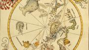 Albrecht Dürer and Johannes Stabius, after Conrad Heinfogel, <i>Map of the Southern Celestial Hemisphere, </i>1515. Woodcut with hand-coloring.