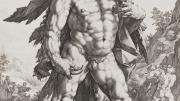 Hendrick Goltzius, <i>The Great Hercules,</i> 1589. Engraving.