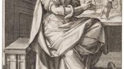 Department of Digital Imaging and Visual Resources, Harvard Art Museums, © 2011 President and Fellows of Harvard College Jan Sadeler I, after Maarten de Vos,<i> Dialectic,</i> from the series <i>The Seven Liberal Arts,</i> after 1575. Engraving