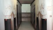 <i>Corridor,</i> a work from 2009, was created from dry-cleaning conveyors and vinyl. It is 15 x 10 x 7.5 feet in size.