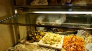 The undergraduate dining halls served selections from historical College menus. The "root cellar" offered turnips, carrots, parsnips, beets, squash, and onions.