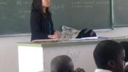 Xue helping her class prepare for exams