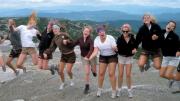 The 2011 Onaway counselors at the top of Mount Cardigan (the author is fourth from left)