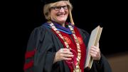 Clayton Spencer is introduced as the eighth president of Bates College on Friday, October 26, 2012.