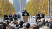 A star-studded cast—including former president Bill Clinton, New York City mayor Michael Bloomberg, Tom Brokaw, singer Audra McDonald, the West Point Band, and Staten Island’s Public School 22 Chorus—gathered on the island on October 17 to officially open the Franklin D. Roosevelt Four Freedoms Park.
