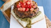 Italian Herb Burger on Focaccia