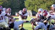 Tailback Treavor Scales scored four touchdowns in a 45-31 slugfest at Brown. His offensive line, said Scales, opened holes "as wide as an 18-wheeler." 