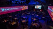 A recorded message from U2 lead vocalist Bono began the HSPH Centennial Gala.