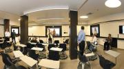 Recent renovations in Old Quincy, now renamed Stone Hall:a smart classroom fitted with Mondopads and document cameras