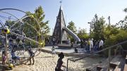 Pier 6: a detail of the playground structures