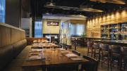 Despite its large size, Catalyst&rsquo;s warm, modern environs lend intimacy to dining. 