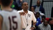 At his eighth annual coaching clinic, men’s basketball head coach Tommy Amaker led a Harvard practice while explaining his approach.
