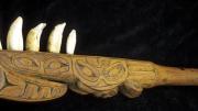 A Nisga&rsquo;a club is armed with whale teeth (British Columbia)