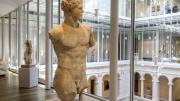 Light from the Calderwood Courtyard is ideal for the display of ancient sculpture, like this Roman work.