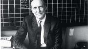 Laughlin in New Directions&rsquo; New York office in 1975&nbsp;