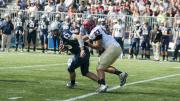 Hoya destroya: Sophomore defensive end Davon Robertson got his first sack of the season when he took down Georgetown quarterback Kyle Nolan. 