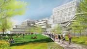 Rendering of planned science and engineering complex in Allston