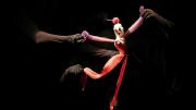 Puppeteers receding in a scene from Anna Fitzgerald’s Reverse Cascade