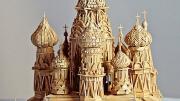 Stan Munro’s "toothpicked" version of St. Basil’s Cathedral, in Moscow