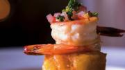 Shrimp in butter-rum citrus sauce