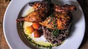 Try Latin-Caribbean fare, like roasted quail with Cuban rice and beans.