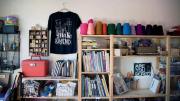 Peruse art-making supplies at Make & Mend.