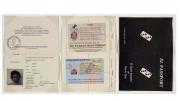A spoof passport written in Spanglish for the fictional country El Spirit Republic of Puerto Rico, with a domino in place of a national seal on its cover