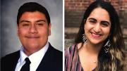 Harvard undergraduates Jorge Campos and Reeda Iqbal