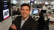 Michael Fabiano in the Associated Press newsroom