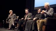 At the American Repertory Theater, President Drew Faust discusses the groundbreaking opera "Nixon in China" with the three alumni who originally brought it to the stage: director Peter Sellars ’81; librettist Alice Goodman, HLS ’80; and Pulitzer Prize-winning composer John Adams ’71, A.M. ’72.