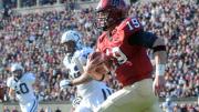 Record-setting quarterback Colton Chapple ran for one touchdown, set up another with a 61-yard breakaway, and passed for two more. He ended the game with a career-high 128 yards rushing.