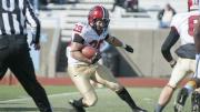 Tailback Paul Stanton Jr. (29) ran wild in the opening quarter at Columbia. His 54-yard breakaway set up Harvard’s first touchdown, and less than three minutes later Stanton ran for a 22-yard score that helped Harvard to a 14-0 lead.