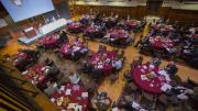 The two-day conference, held in the former Radcliffe gymnasium, drew officials from universities around the world. 