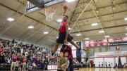 Zena Edosomwan ’17, soaring over teammate Balsa Dragovic '19 and two fans to win the dunk contest at Crimson Madness, will be the team's primary threat in the post.