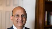 A portrait of Harvard Business School dean Nitin Nohria