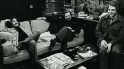 Weidman, Stephen Sondheim, and Frank Rich ’71 (at right) meet for a 1976 television interview in Sondheim’s study.